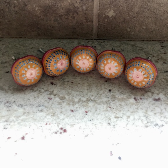 Anthropologie Other - 5 Anthropologie Ceramic Knobs